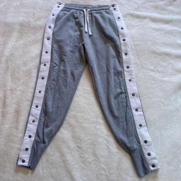 YoungLA 225 Snap-Off Joggers Mens Large Gray White Tear Away Sweatpants YLA2204 - Picture 2 of 9